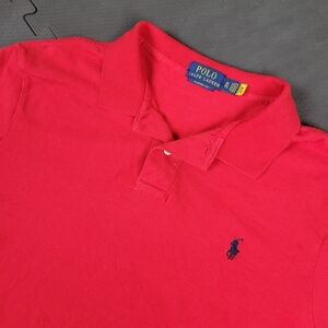 Ralph Lauren Polo Red Short Sleeve Shirt Pony Logo Men's XL Classic Fit